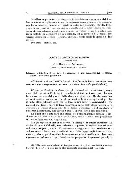 Rassegna della previdenza sociale assicurazioni e legislazione sociale, infortuni e igiene del lavoro