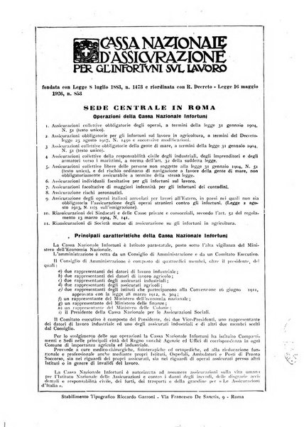 Rassegna della previdenza sociale assicurazioni e legislazione sociale, infortuni e igiene del lavoro