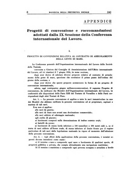 Rassegna della previdenza sociale assicurazioni e legislazione sociale, infortuni e igiene del lavoro