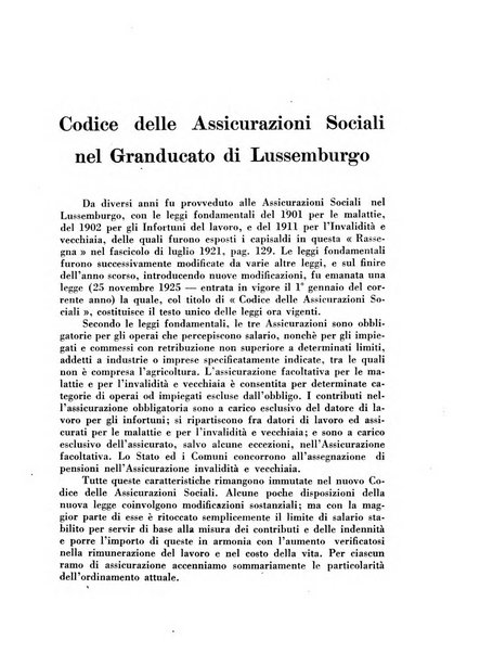 Rassegna della previdenza sociale assicurazioni e legislazione sociale, infortuni e igiene del lavoro