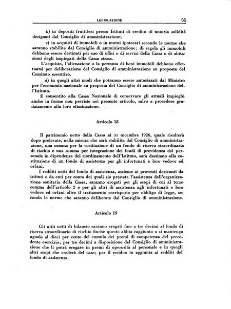 Rassegna della previdenza sociale assicurazioni e legislazione sociale, infortuni e igiene del lavoro