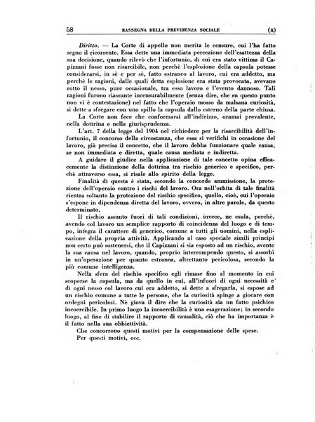 Rassegna della previdenza sociale assicurazioni e legislazione sociale, infortuni e igiene del lavoro