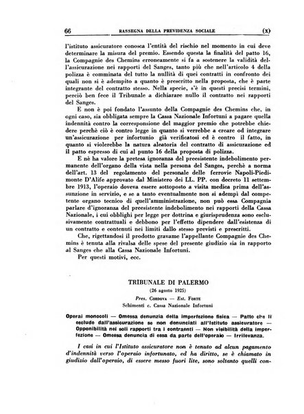 Rassegna della previdenza sociale assicurazioni e legislazione sociale, infortuni e igiene del lavoro