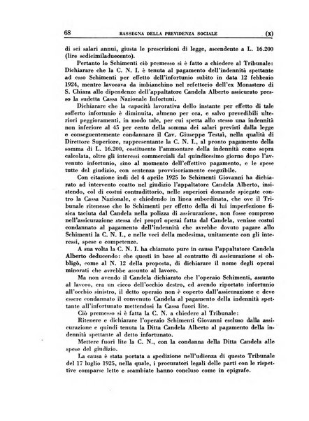 Rassegna della previdenza sociale assicurazioni e legislazione sociale, infortuni e igiene del lavoro