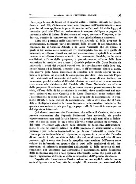 Rassegna della previdenza sociale assicurazioni e legislazione sociale, infortuni e igiene del lavoro