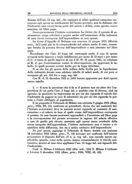 Rassegna della previdenza sociale assicurazioni e legislazione sociale, infortuni e igiene del lavoro