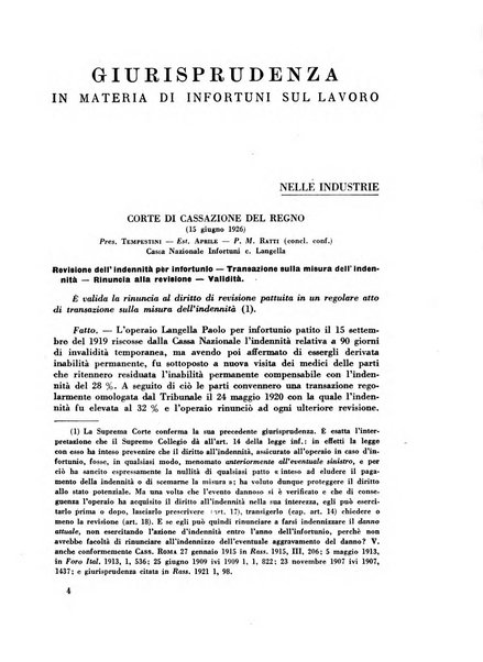 Rassegna della previdenza sociale assicurazioni e legislazione sociale, infortuni e igiene del lavoro