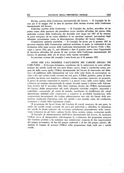 Rassegna della previdenza sociale assicurazioni e legislazione sociale, infortuni e igiene del lavoro