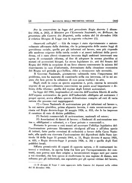 Rassegna della previdenza sociale assicurazioni e legislazione sociale, infortuni e igiene del lavoro