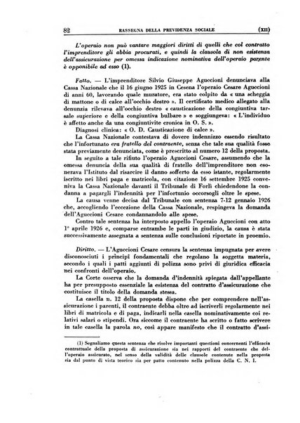 Rassegna della previdenza sociale assicurazioni e legislazione sociale, infortuni e igiene del lavoro