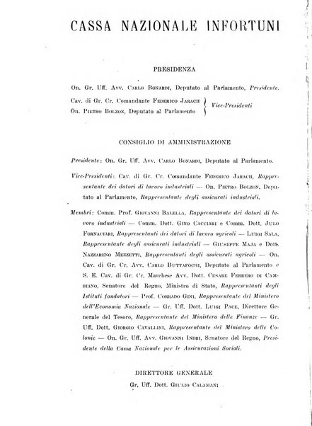 Rassegna della previdenza sociale assicurazioni e legislazione sociale, infortuni e igiene del lavoro