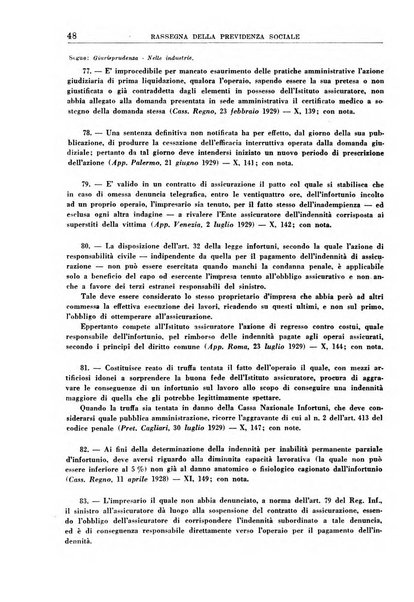 Rassegna della previdenza sociale assicurazioni e legislazione sociale, infortuni e igiene del lavoro