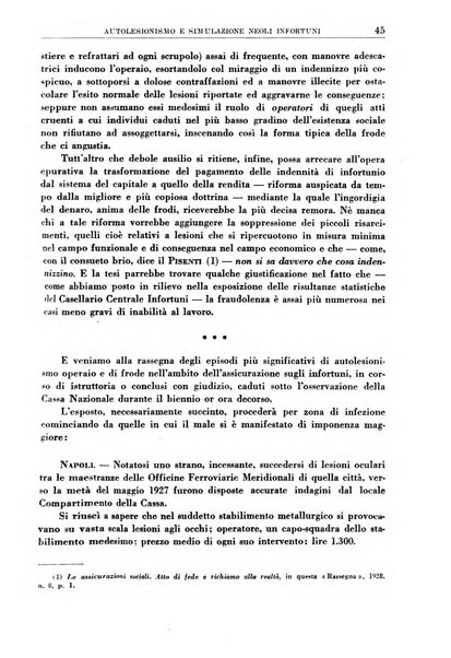 Rassegna della previdenza sociale assicurazioni e legislazione sociale, infortuni e igiene del lavoro