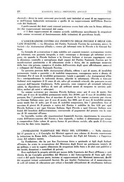 Rassegna della previdenza sociale assicurazioni e legislazione sociale, infortuni e igiene del lavoro