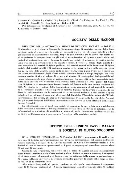 Rassegna della previdenza sociale assicurazioni e legislazione sociale, infortuni e igiene del lavoro