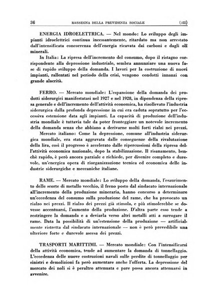 Rassegna della previdenza sociale assicurazioni e legislazione sociale, infortuni e igiene del lavoro