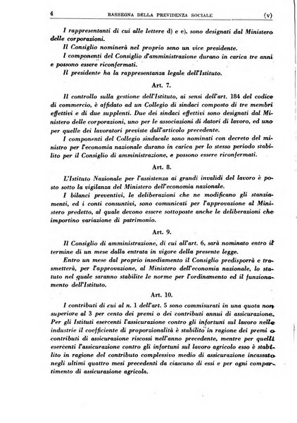 Rassegna della previdenza sociale assicurazioni e legislazione sociale, infortuni e igiene del lavoro