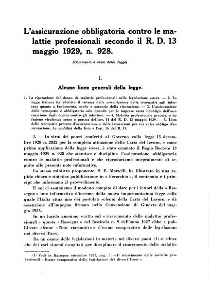 Rassegna della previdenza sociale assicurazioni e legislazione sociale, infortuni e igiene del lavoro