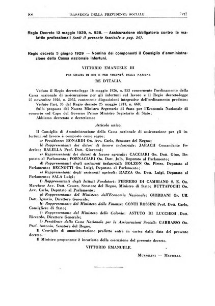 Rassegna della previdenza sociale assicurazioni e legislazione sociale, infortuni e igiene del lavoro