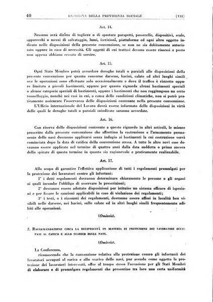 Rassegna della previdenza sociale assicurazioni e legislazione sociale, infortuni e igiene del lavoro