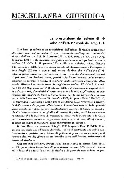 Rassegna della previdenza sociale assicurazioni e legislazione sociale, infortuni e igiene del lavoro