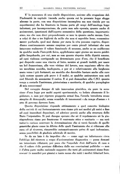 Rassegna della previdenza sociale assicurazioni e legislazione sociale, infortuni e igiene del lavoro