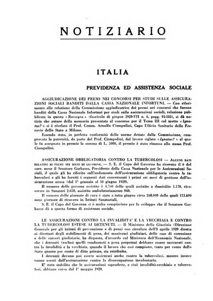 Rassegna della previdenza sociale assicurazioni e legislazione sociale, infortuni e igiene del lavoro