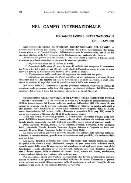 Rassegna della previdenza sociale assicurazioni e legislazione sociale, infortuni e igiene del lavoro