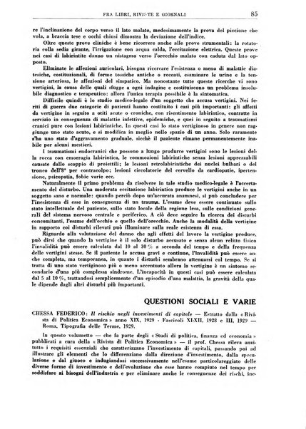 Rassegna della previdenza sociale assicurazioni e legislazione sociale, infortuni e igiene del lavoro