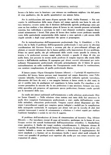 Rassegna della previdenza sociale assicurazioni e legislazione sociale, infortuni e igiene del lavoro