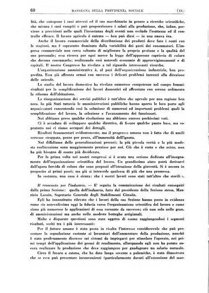 Rassegna della previdenza sociale assicurazioni e legislazione sociale, infortuni e igiene del lavoro