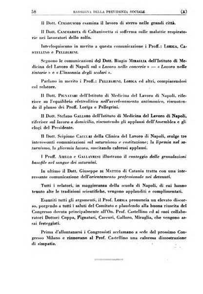 Rassegna della previdenza sociale assicurazioni e legislazione sociale, infortuni e igiene del lavoro