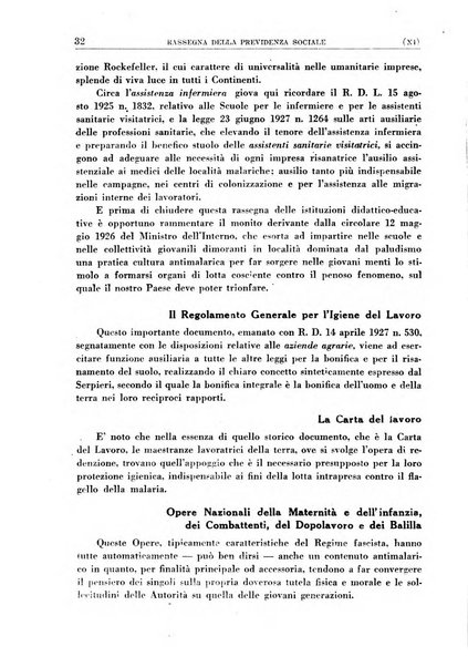 Rassegna della previdenza sociale assicurazioni e legislazione sociale, infortuni e igiene del lavoro