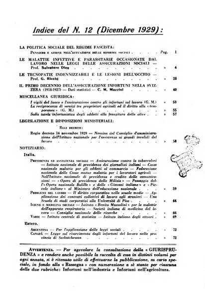 Rassegna della previdenza sociale assicurazioni e legislazione sociale, infortuni e igiene del lavoro