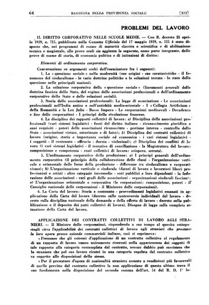 Rassegna della previdenza sociale assicurazioni e legislazione sociale, infortuni e igiene del lavoro