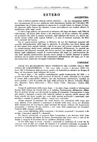 Rassegna della previdenza sociale assicurazioni e legislazione sociale, infortuni e igiene del lavoro