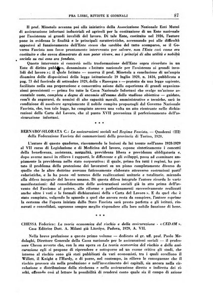 Rassegna della previdenza sociale assicurazioni e legislazione sociale, infortuni e igiene del lavoro