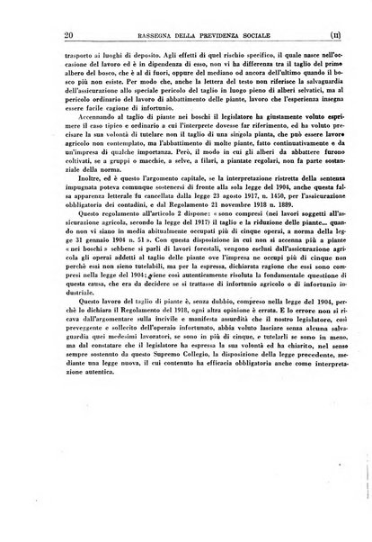 Rassegna della previdenza sociale assicurazioni e legislazione sociale, infortuni e igiene del lavoro