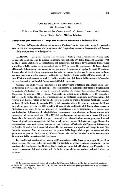 Rassegna della previdenza sociale assicurazioni e legislazione sociale, infortuni e igiene del lavoro