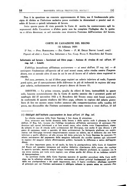 Rassegna della previdenza sociale assicurazioni e legislazione sociale, infortuni e igiene del lavoro