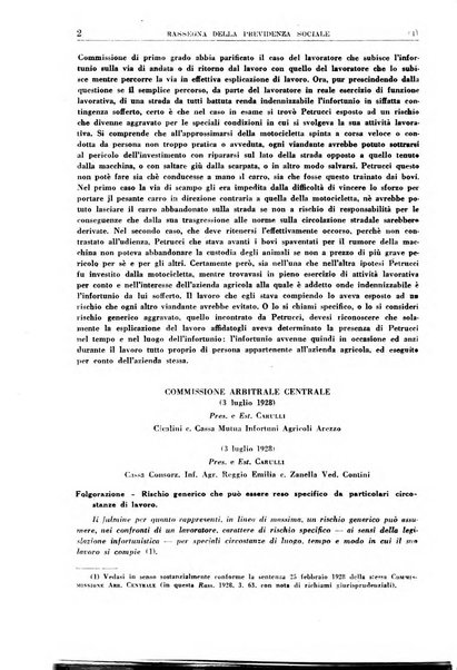 Rassegna della previdenza sociale assicurazioni e legislazione sociale, infortuni e igiene del lavoro