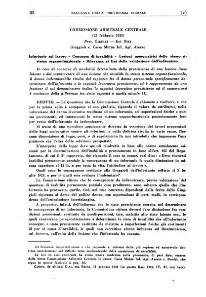 Rassegna della previdenza sociale assicurazioni e legislazione sociale, infortuni e igiene del lavoro