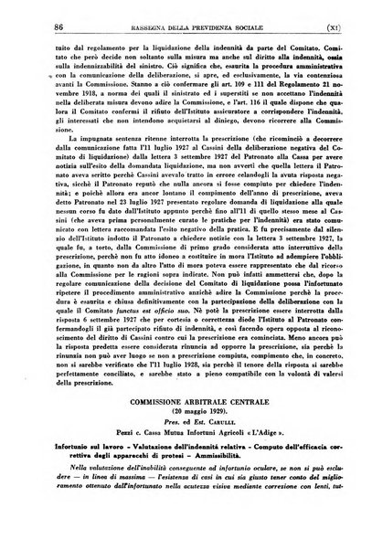 Rassegna della previdenza sociale assicurazioni e legislazione sociale, infortuni e igiene del lavoro