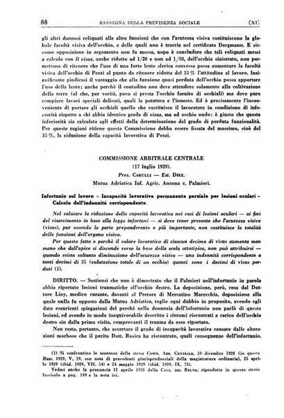 Rassegna della previdenza sociale assicurazioni e legislazione sociale, infortuni e igiene del lavoro