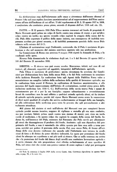 Rassegna della previdenza sociale assicurazioni e legislazione sociale, infortuni e igiene del lavoro