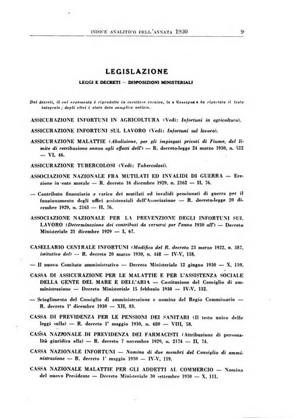 Rassegna della previdenza sociale assicurazioni e legislazione sociale, infortuni e igiene del lavoro