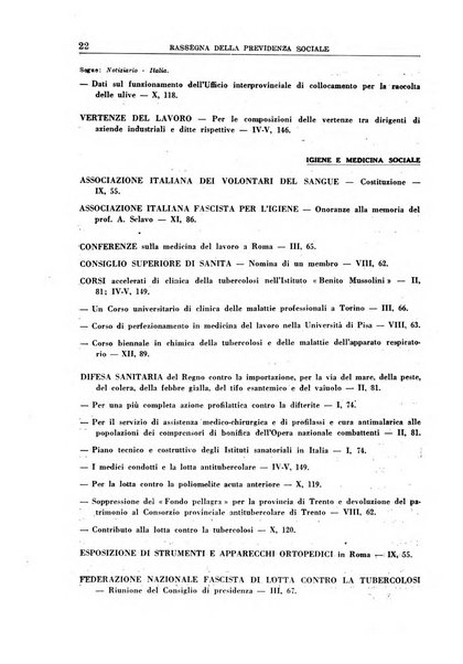 Rassegna della previdenza sociale assicurazioni e legislazione sociale, infortuni e igiene del lavoro