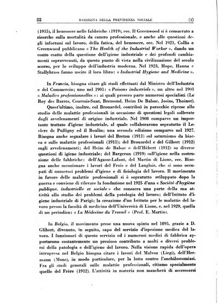 Rassegna della previdenza sociale assicurazioni e legislazione sociale, infortuni e igiene del lavoro