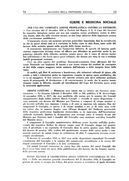 Rassegna della previdenza sociale assicurazioni e legislazione sociale, infortuni e igiene del lavoro