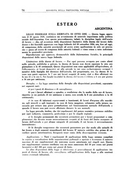 Rassegna della previdenza sociale assicurazioni e legislazione sociale, infortuni e igiene del lavoro